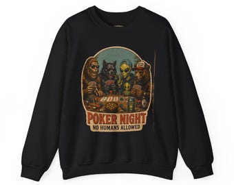 Squatchitis Big Foot Poker Gang Sweatshirt mit Rundhalsausschnitt