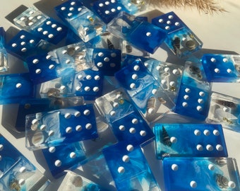 Handmade dominoes game