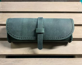 Handmade leather glasses case | Handmade leather sunglasses case | Eyeglasses case | Parent or Grandparent Gift | Eyeglasses Case