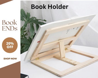 [204D] NICE Book Stand Portable Wooden Reading Holder Desk bookstands Bible
