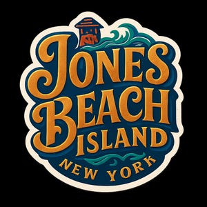 Jones Beach Island New York Sticker Magnet Travel Souvenir Gift Decor Vinyl Die Cut
