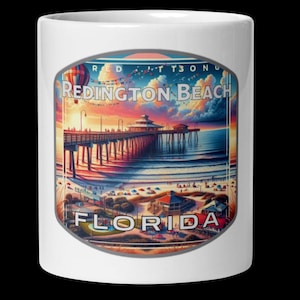Redington Beach Florida Pier Coffee Mug - 11oz 15oz 20oz Souvenir Gift