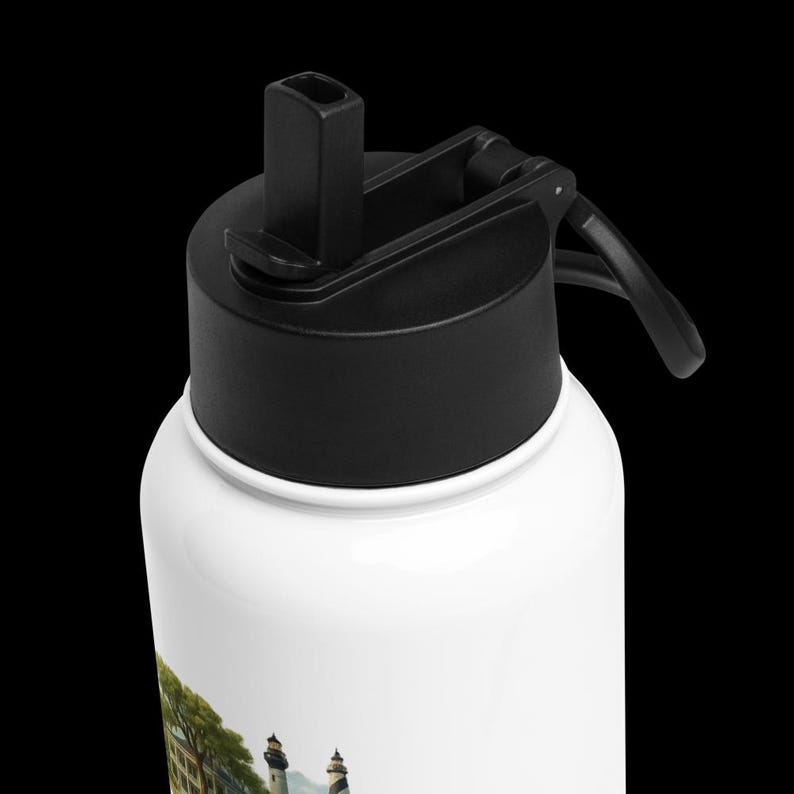 Wilmington North Carolina Insulated Water Bottle – 32 oz Stainless Steel Travel Souvenir image 5