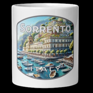 Sorrento Italy Waterfront Mug - 11oz 15oz 20oz Travel Souvenir