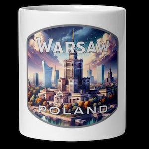 Warsaw Poland Landmark Coffee Mug - 11oz 15oz 20oz Souvenir Gift