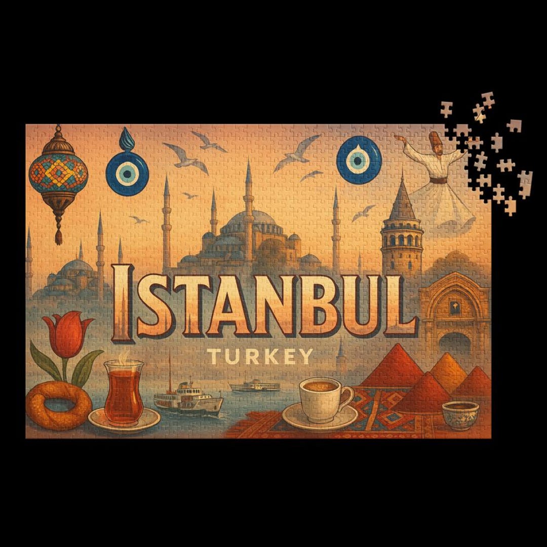 Istanbul Turkey Jigsaw Puzzle 1000 Piece - Turkish Landmarks