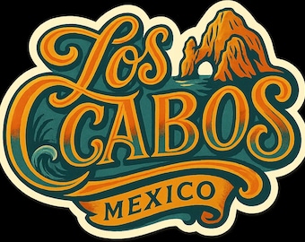 Los Cabos Mexico Fridge Magnet or Kiss-Cut Stickers Travel Souvenir Gift Decor