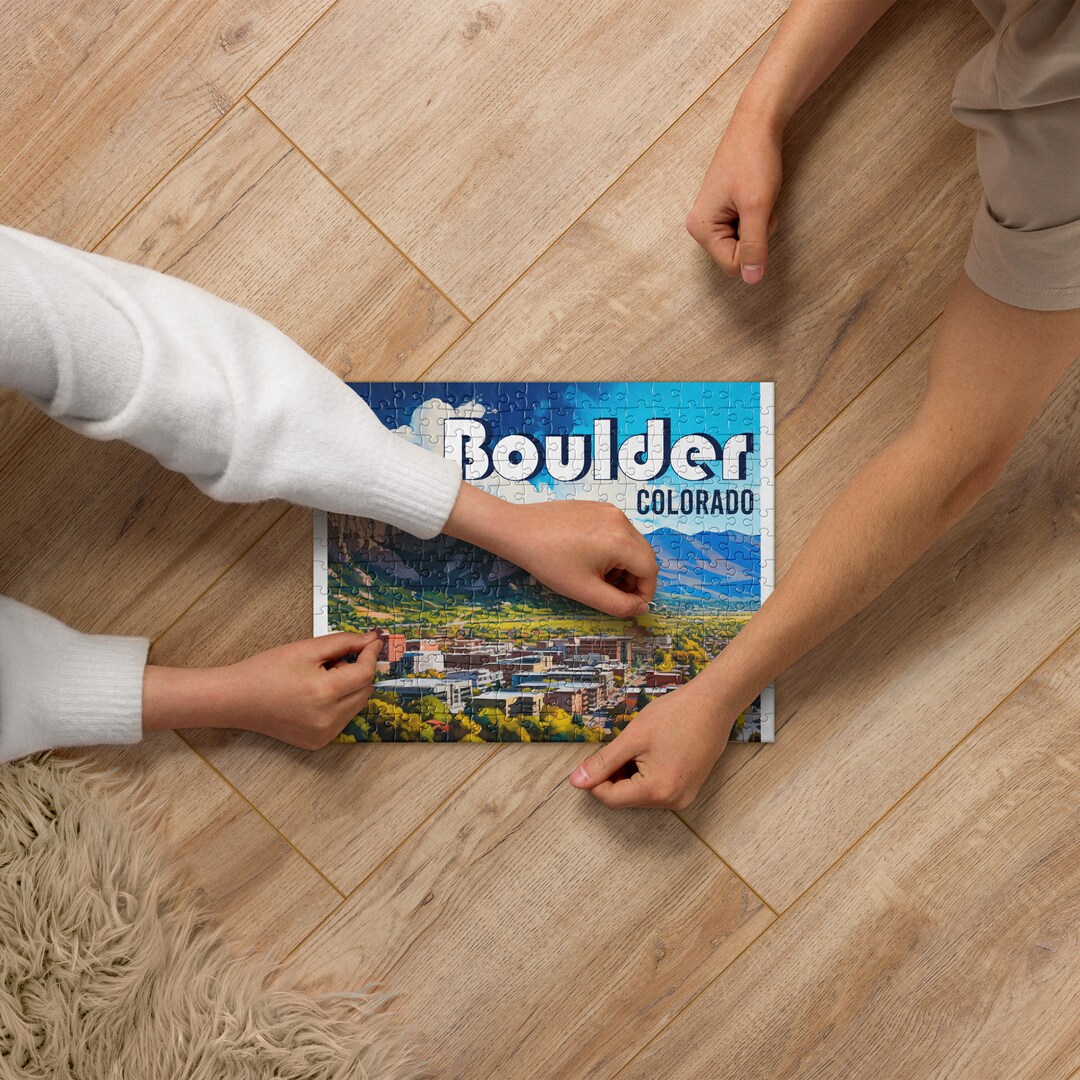 Boulder Colorado Souvenir Jigsaw Puzzle Etsy