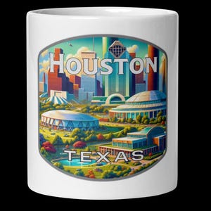 Tasse Houston Texas Skyline - Tasse à café souvenir 11 oz 15 oz 20 oz
