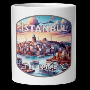 Istanbul Turkey Scenic Coffee Mug - 11oz 15oz 20oz Souvenir Gift
