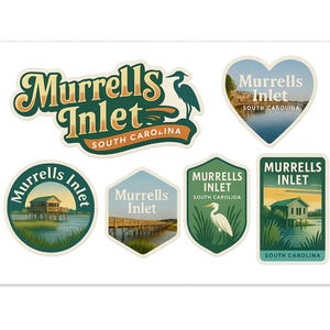Stickervel Murrells Inlet South Carolina: stickers kustreizen