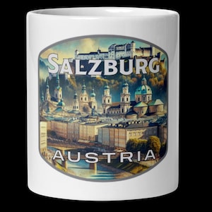 Salzburg Austria Landmark Coffee Mug - 11oz 15oz 20oz Travel Souvenir