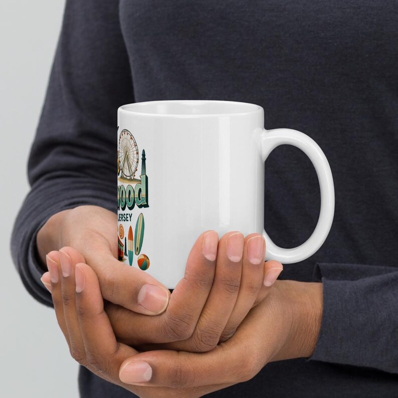 North Wildwood New Jersey Ceramic Mug – Boardwalk Beach Souvenir Coffee Cup image 3