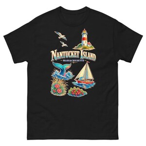 ✨️45R✨️ナンタケット島プリントTシャツ Nantucket island t shirt - Etsy 日本