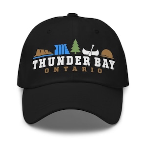 Thunder Bay Ontario Souvenir Dad Hat Justerbar Bomullsbasebollkeps - Broderad eller Tryckt