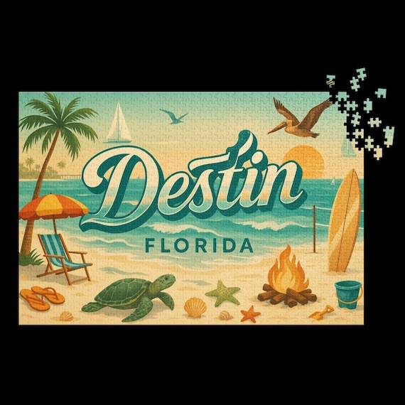 Destin Florida Beach Jigsaw Puzzle 1000 Piece – Coastal Emerald
