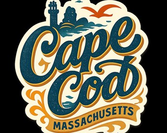 Cape Cod Massachusetts Sticker Magneet Reizen Souvenir Cadeau Decor Vinyl gestanst
