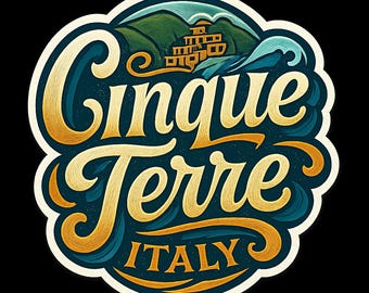 Cinque Terre Italy Sticker Magnet Travel Souvenir Gift Decor Vinyl Die Cut