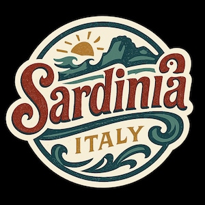Sardinia Italy Sticker Magnet Travel Souvenir Gift Decor Vinyl Die Cut