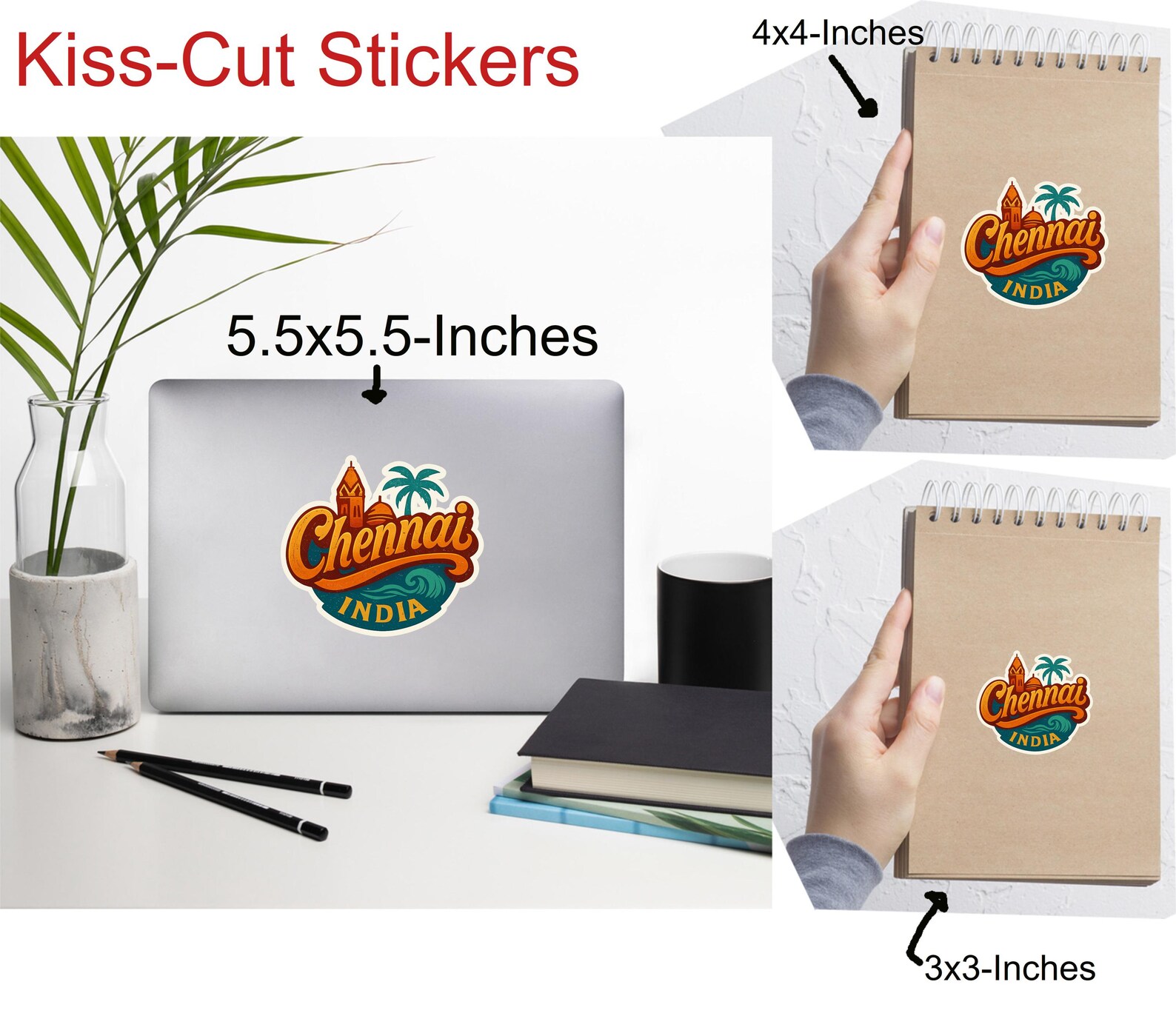 Chennai India Sticker Magnet Travel Souvenir Gift Decor Vinyl Die Cut ...