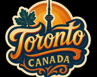 Toronto Canada Aufkleber Magnet Reise Souvenir Geschenk Dekor Vinyl Die Cut