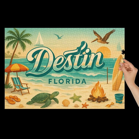 Destin Florida Beach Jigsaw Puzzle 1000 Piece – Coastal Emerald