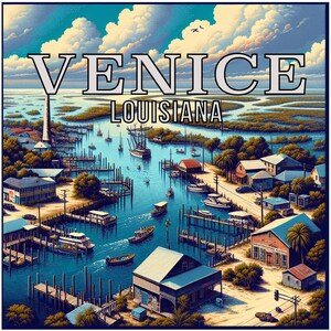 Póster de papel mate mejorado con recuerdo de Venecia, Luisiana