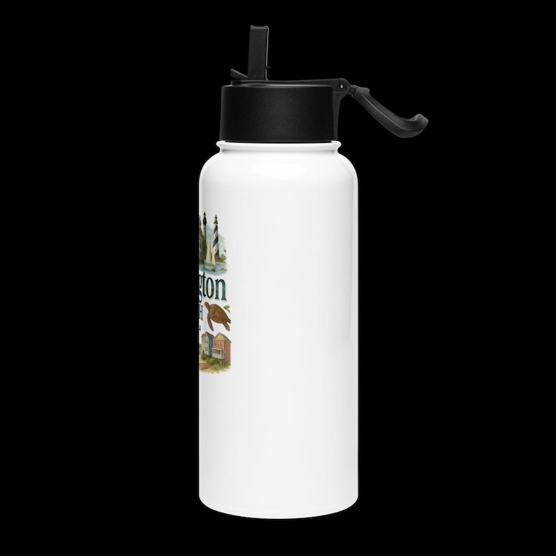 Wilmington North Carolina Insulated Water Bottle – 32 oz Stainless Steel Travel Souvenir image 2