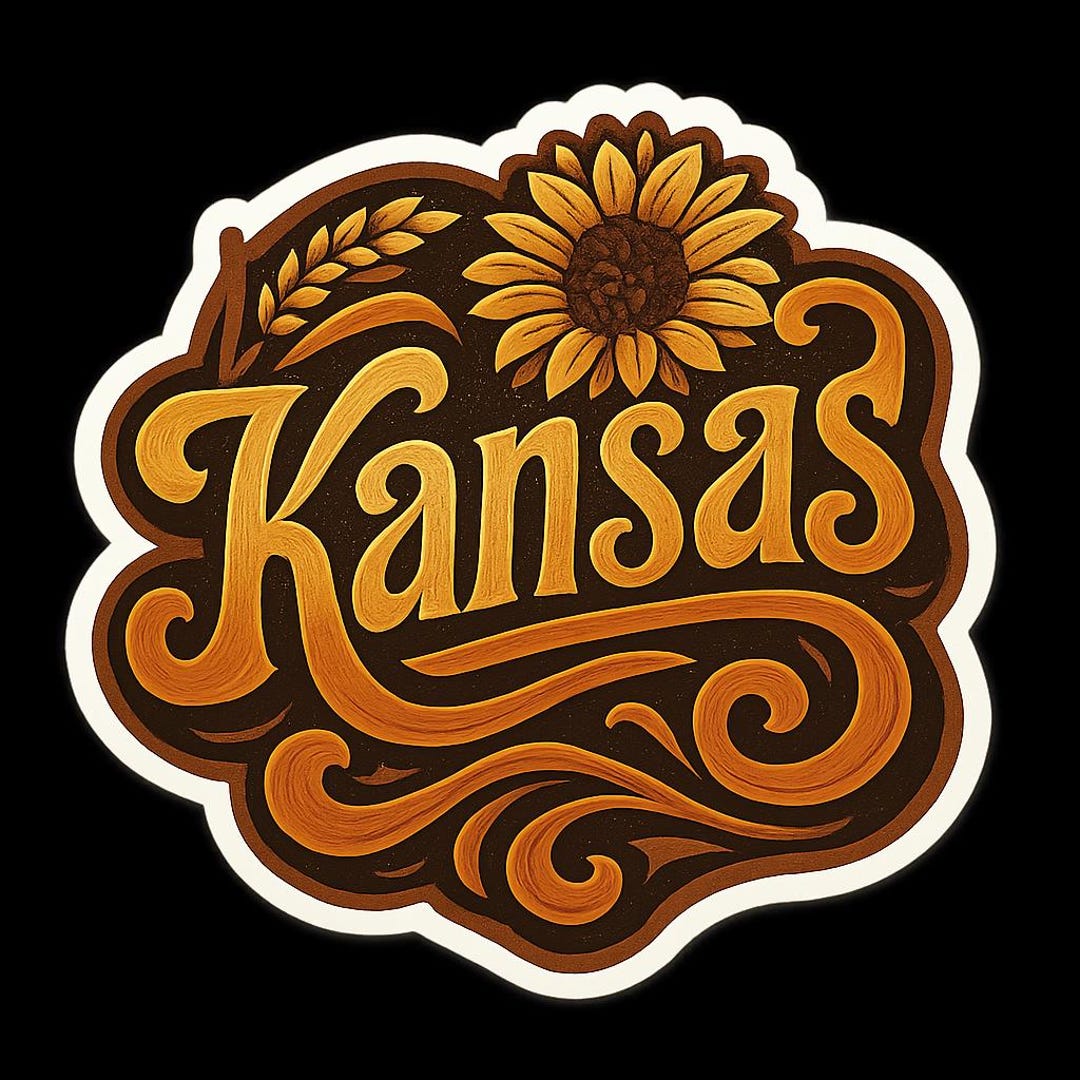 Kansas Stickers Kansas Sticker Magnet Travel Souvenir Gift Decor Vinyl Die Cut - Etsy