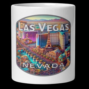 Las Vegas Nevada Scenic Mug - 11oz 15oz 20oz Souvenir Gift