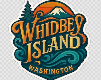 Whidbey Island Washington Sticker Magnet Travel Souvenir Gift Decor Vinyl Die Cut