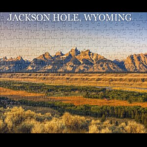 Jackson Hole Wyoming Mountain View Jigsaw Puzzle - 252 & 520 Pieces Souvenir