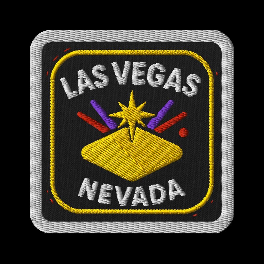 Las Vegas Nevada Embroidered Patch - Casino Diamond Souvenir Travel (Iron On Sew On)