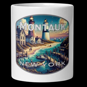 Montauk New York Coffee Mug - 11oz 15oz 20oz Travel Souvenir