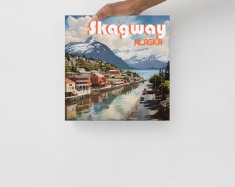 Skagway Alaska Souvenir Thin canvas