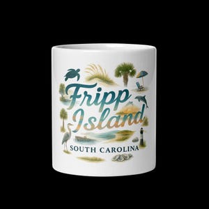 Fripp Island SC-mugg – Keramisk kaffekopp från kusten, souvenir