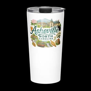 Asheville North Carolina Tumbler – Blue Ridge Mountains Souvenir Insulated Mug image 2