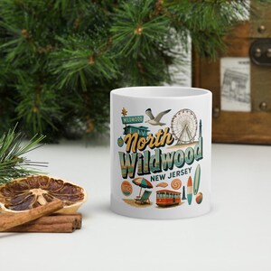 North Wildwood New Jersey Ceramic Mug – Boardwalk Beach Souvenir Coffee Cup image 2