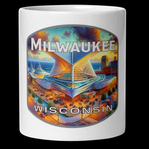 Milwaukee Wisconsin Skyline Coffee Mug - 11oz 15oz 20oz Souvenir