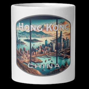 Hong Kong China Skyline Coffee Mug - 11oz 15oz 20oz Souvenir