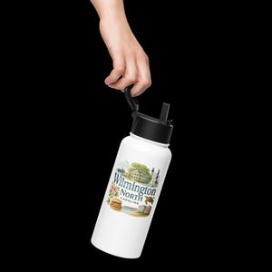 Wilmington North Carolina Insulated Water Bottle – 32 oz Stainless Steel Travel Souvenir image 4