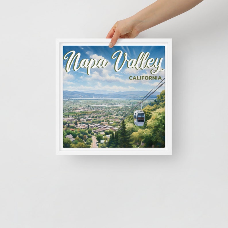 Napa Valley California Souvenir Framed Canvas Etsy