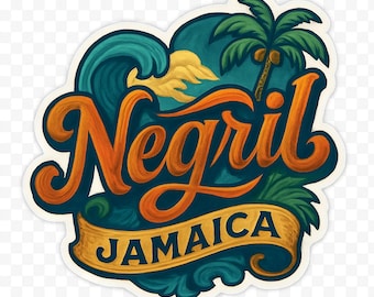 Negril Jamaica Sticker Magnet Travel Souvenir Gift Decor Vinyl Die Cut