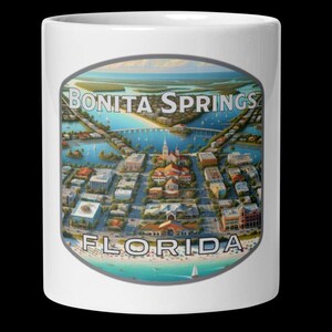 Bonita Springs Florida Scenic View Coffee Mug 11oz 15oz 20oz Souvenir