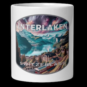 Interlaken Switzerland Scenic Coffee Mug 11oz 15oz 20oz Souvenir