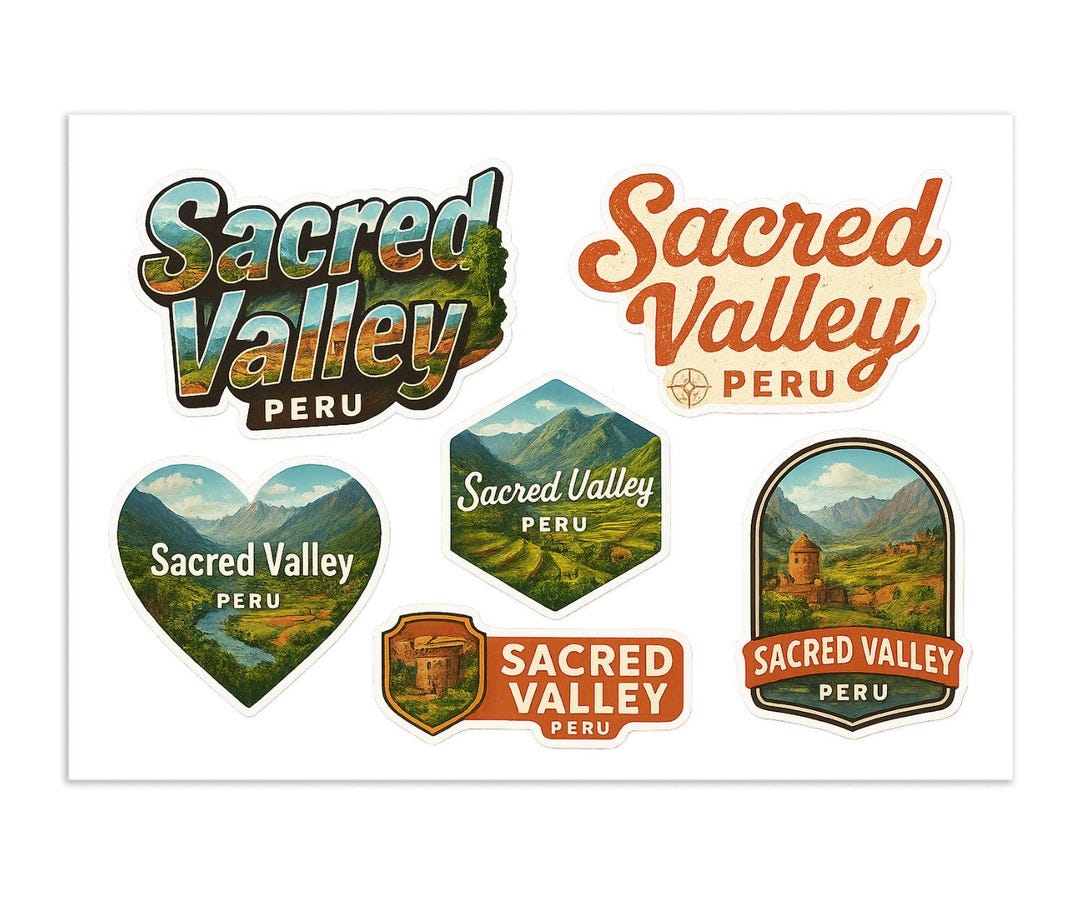 Valley Signs Sticker Sacred Valley Peru Sticker Sheet – Travel Souvenir Stickers - Etsy