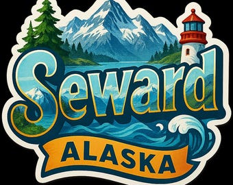 Seward Alaska Souvenir Sticker – Sticker reisbestemming