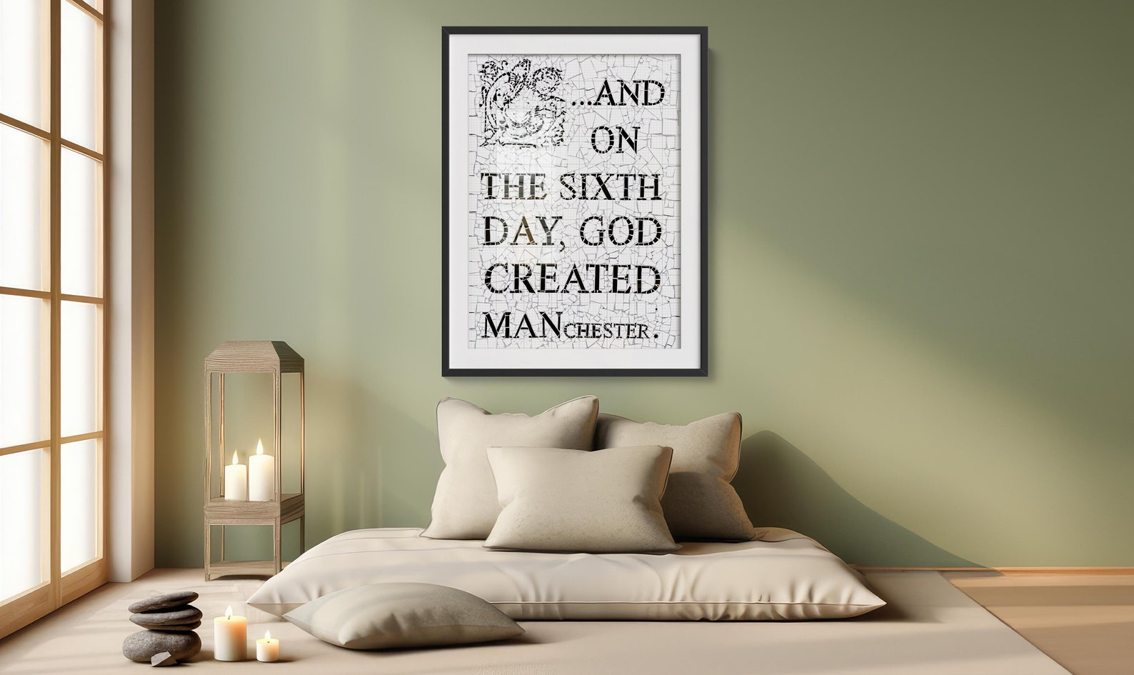On the Sixth Day, God Created Manchester Print, Affleck’s Palace Mosaic