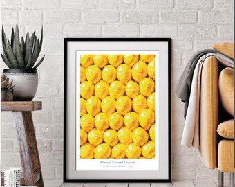 Menton Lemon Festival Print: Signed French Riviera Travel Art