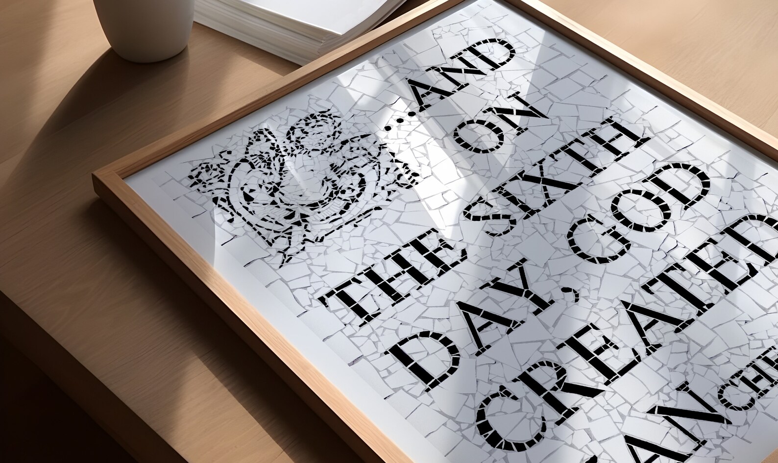 On the Sixth Day, God Created Manchester Print, Affleck’s Palace Mosaic